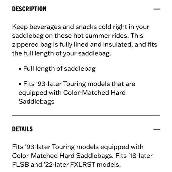 Harley-Davidson Saddlebag Cooler - Picture 8 of 8